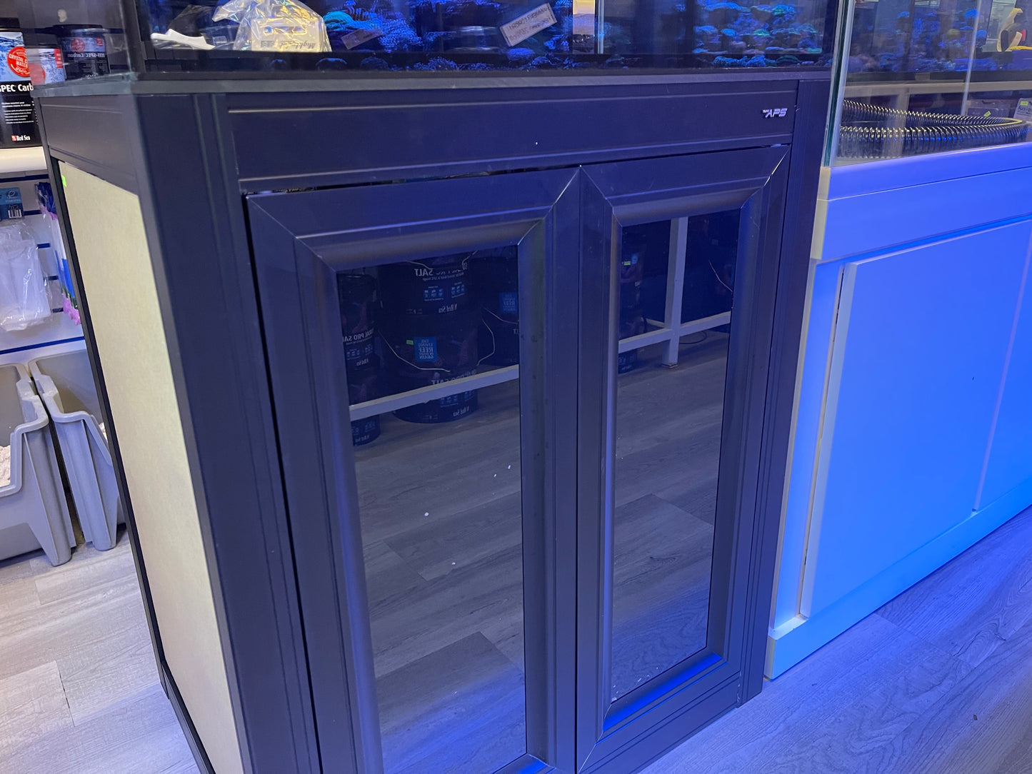 Innovative Marine Fusion Pro-2 50 AIO Lagoon Aquarium w/APS Stand - Black