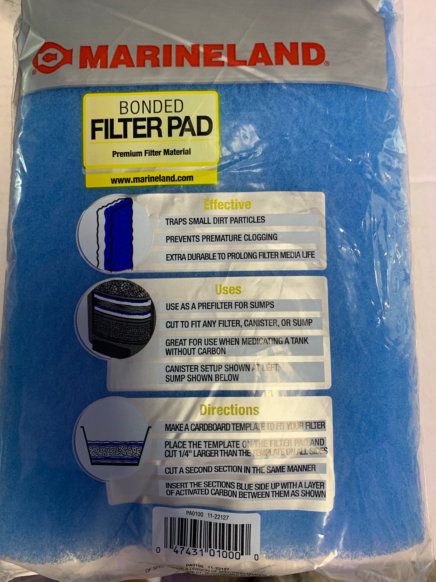 Marineland Rite-Size Bonded Filter Pad  12x24