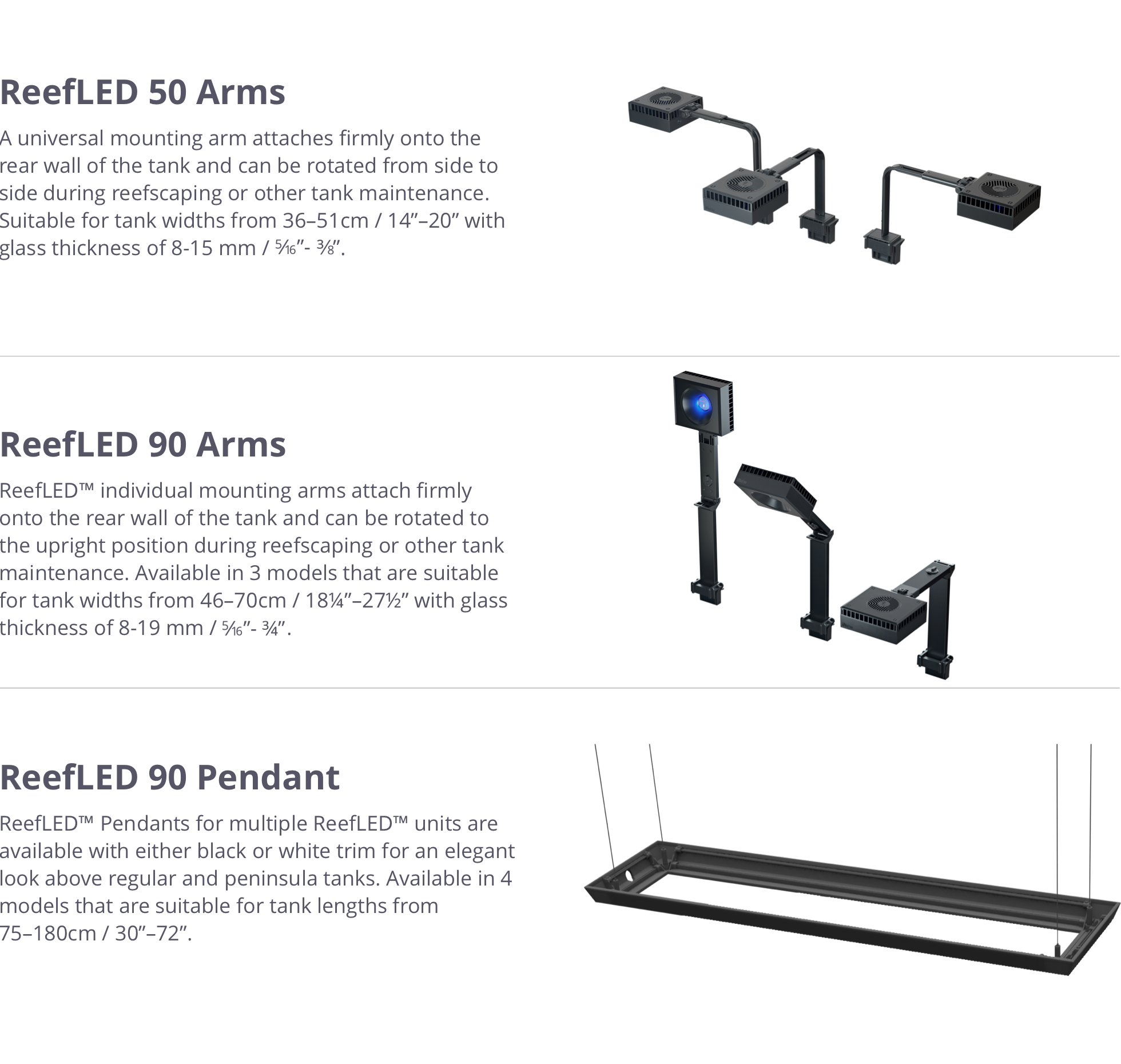 Red Sea ReefLED UNIVERSAL MOUNTING ARMS – Aqua Dreams Red Sea ReefLED UNIVERSAL MOUNTING ARMS – Aqua Dreams