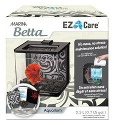 Marina betta aquarium white ez sales care plus kit 1.35 gallon