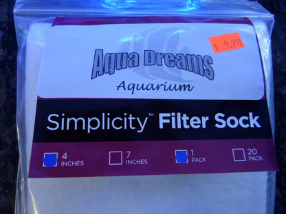 Aqua Dreams Filter Sock 4"