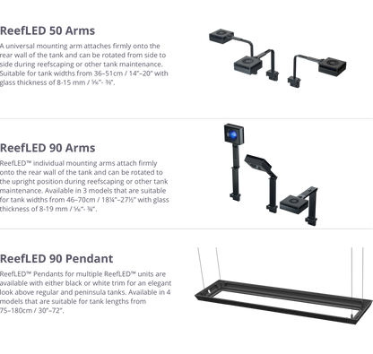 Red Sea ReefLED UNIVERSAL MOUNTING ARMS – Aqua Dreams Red Sea ReefLED UNIVERSAL MOUNTING ARMS – Aqua Dreams