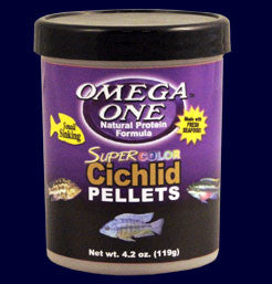 Omega One Super Color Cichlid Pellets (small pellet)